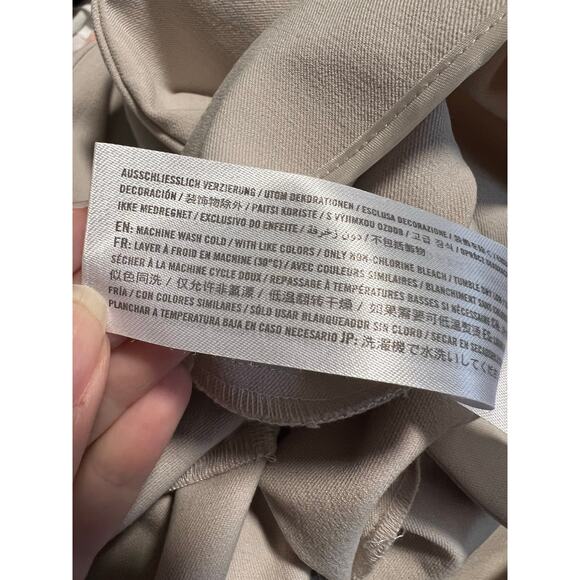 Abercrombie & Fitch Women's High Rise Slim Boot Trouser Light Brown Size 33R - Picture 11 of 11